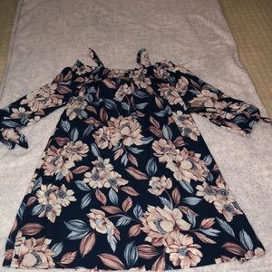 Off the shoulder flower dress